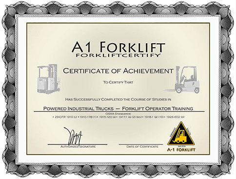 21 Luxury Forklift Certification Online